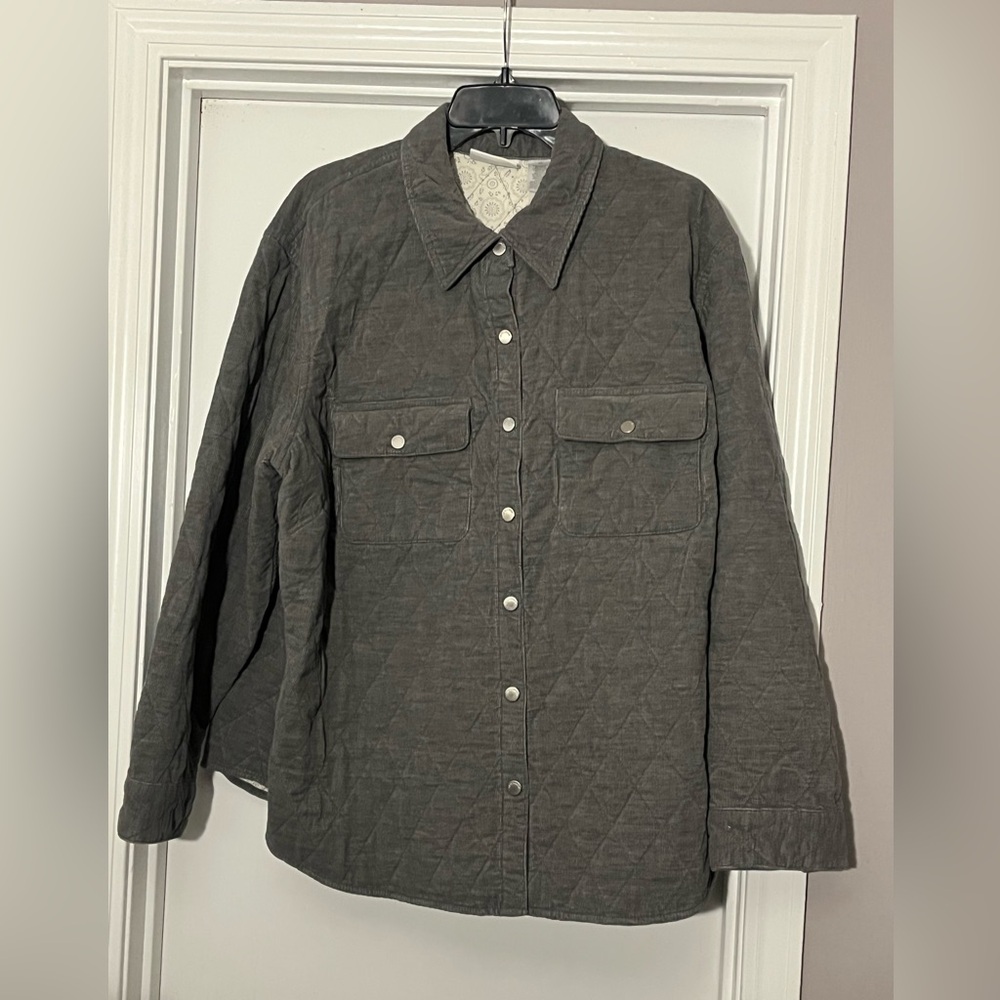 Liz Claiborne Women's Gray Textured Jacket